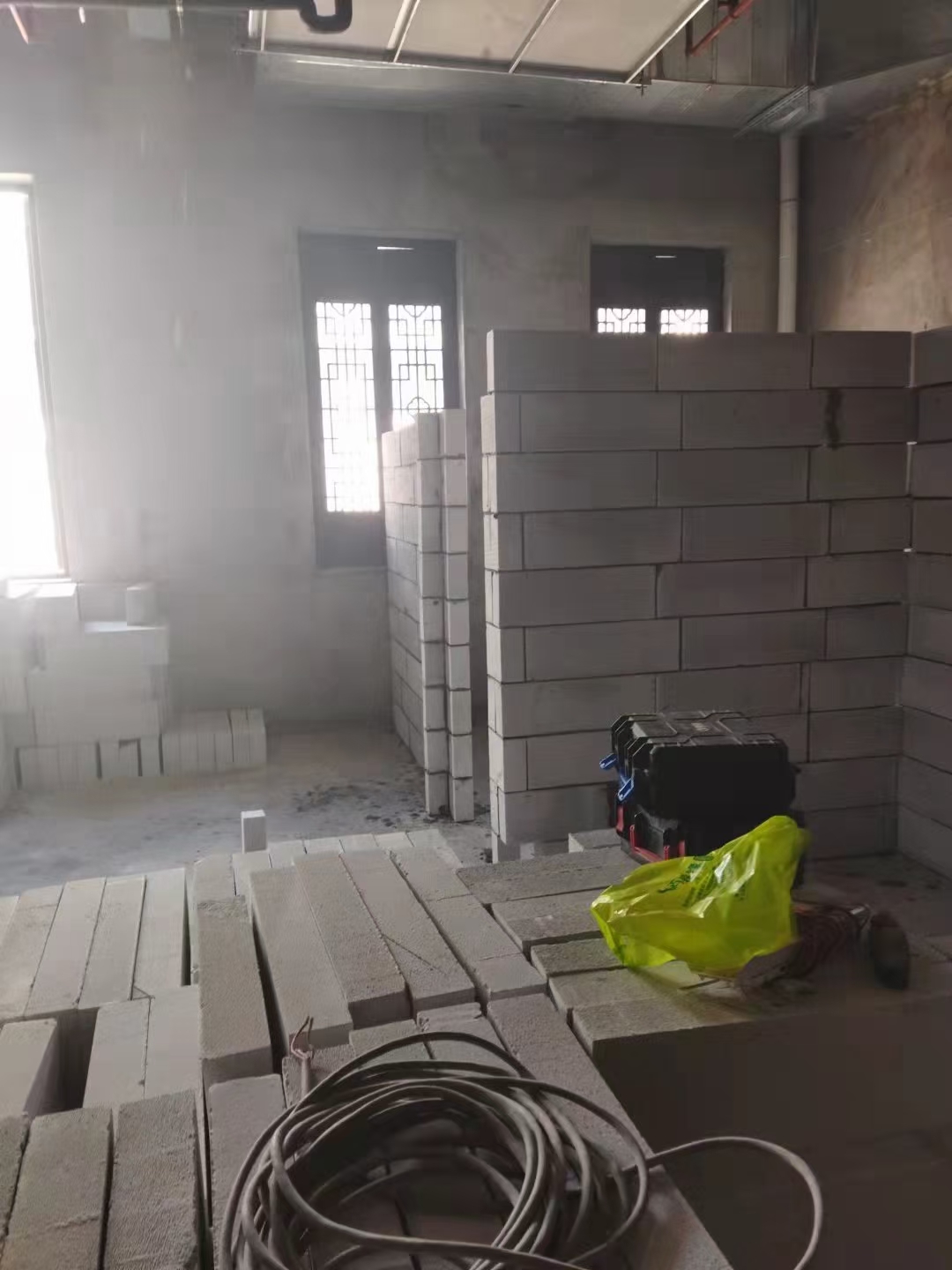 加气砖隔墙应用